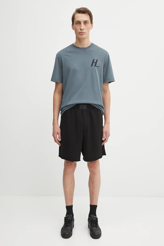 Helmut Lang t-shirt bawełniany P04HM507 niebieski