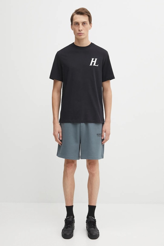 Helmut Lang t-shirt bawełniany P04HM507 czarny