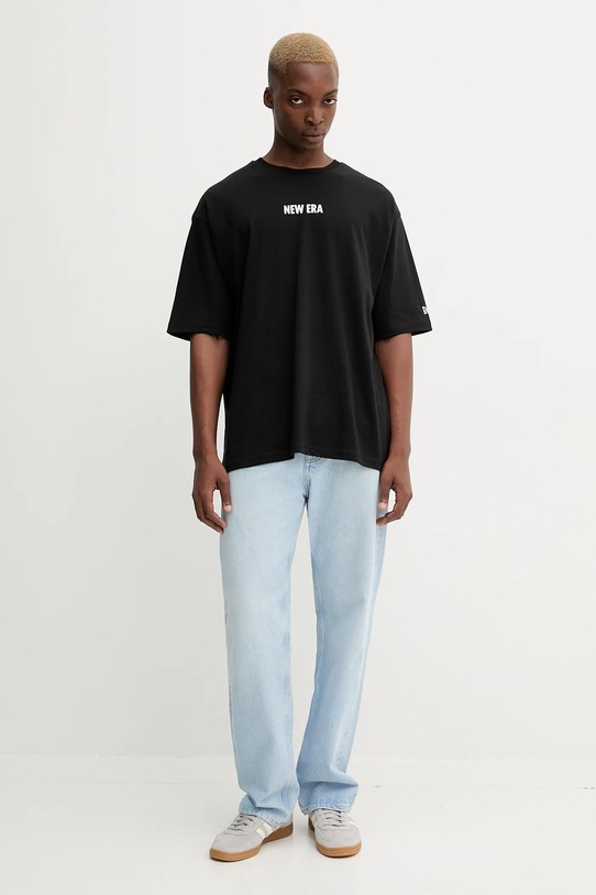 Бавовняна футболка New Era 60684382 чорний AW25