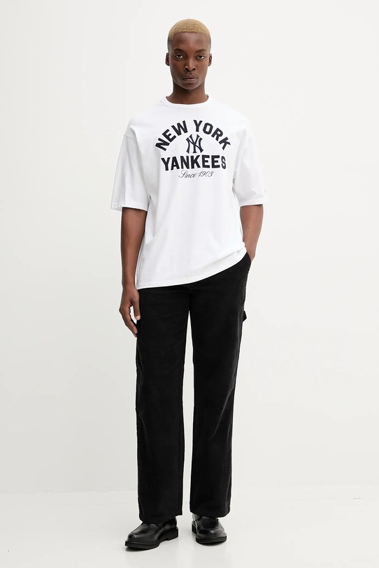 New Era t-shirt bawełniany 60684327 biały AW25