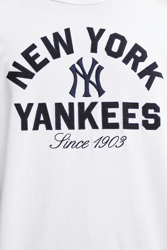 Βαμβακερό μπλουζάκι New Era 60684327 λευκό