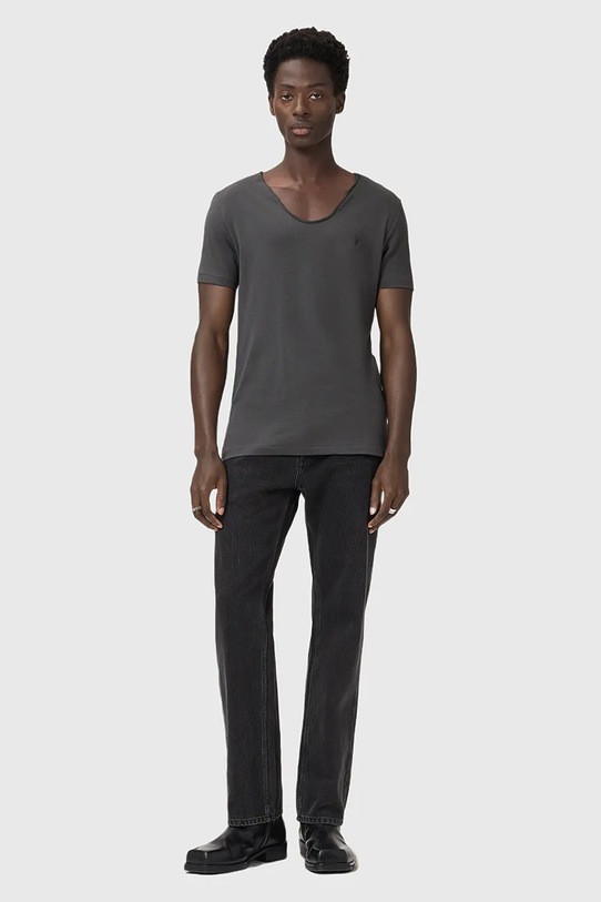 AllSaints t-shirt bawełniany TONIC szary M052JB