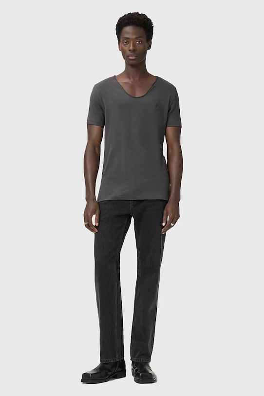 AllSaints t-shirt in cotone TONIC grigio M052JB