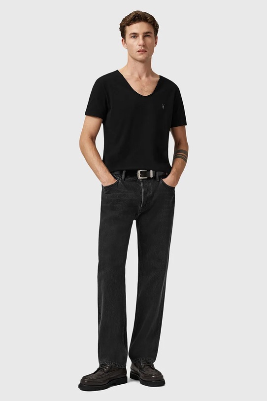 AllSaints t-shirt bawełniany TONIC M052JB czarny