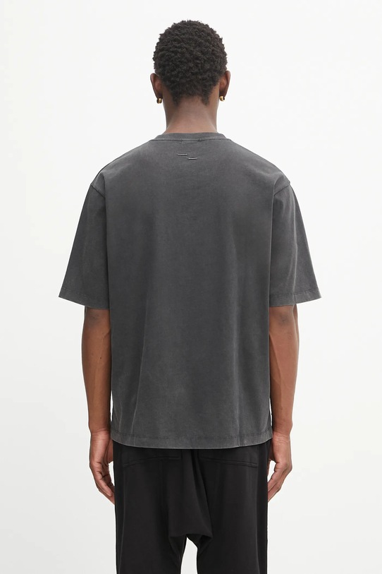Odzież Filling Pieces t-shirt bawełniany Boxy Embroidered 412520501142 szary