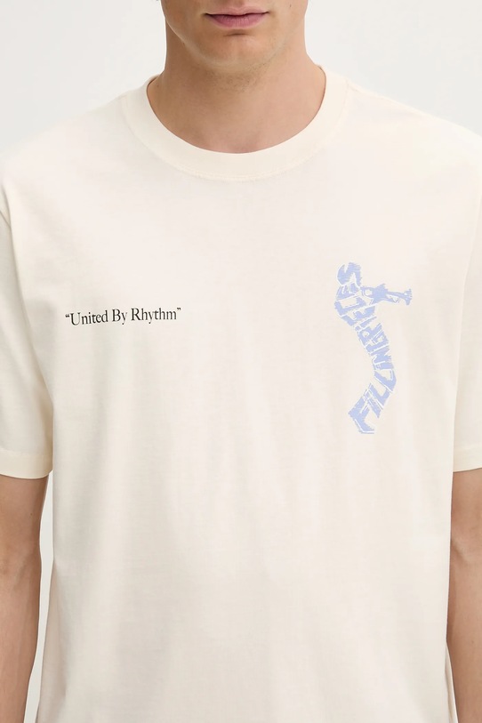Filling Pieces t-shirt bawełniany Trumpeteer beżowy 422520500237