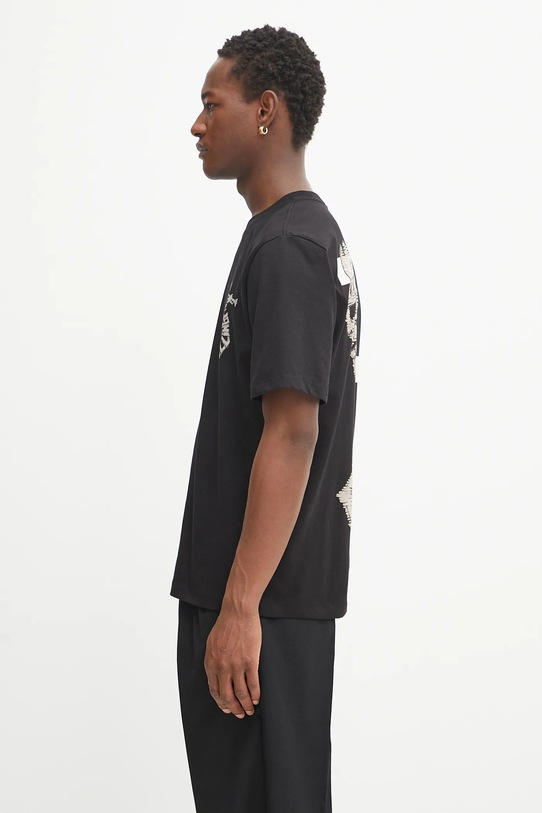 Filling Pieces t-shirt bawełniany Trumpeteer 422520500237 czarny AW25