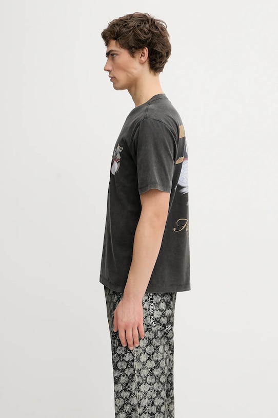 Filling Pieces t-shirt bawełniany Band 422520500238 szary AW25