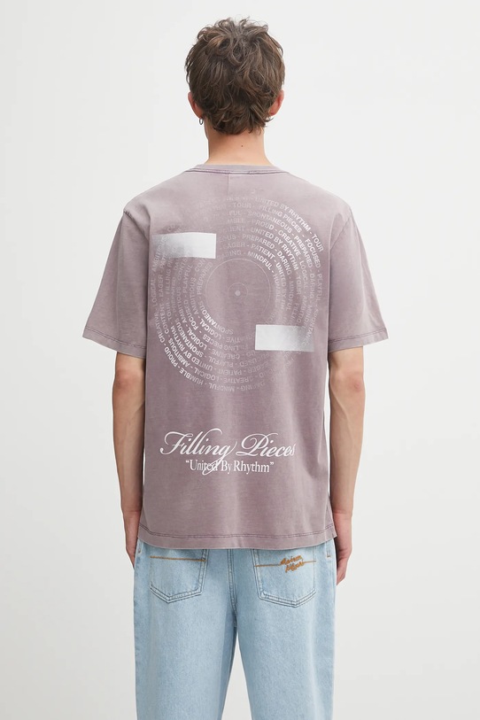 Bavlněné tričko Filling Pieces Vinyl regular růžová 422520500240