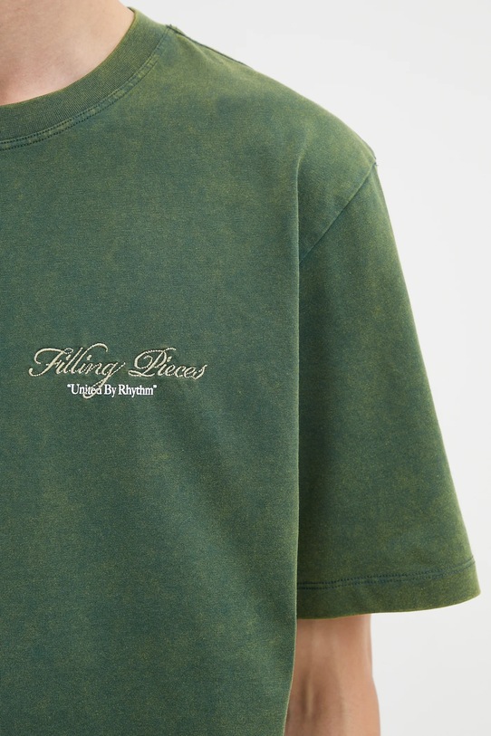 Filling Pieces t-shirt bawełniany Vinyl zielony 422520500240