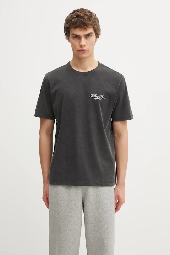 Odzież Filling Pieces t-shirt bawełniany Vinyl 422520500240 szary