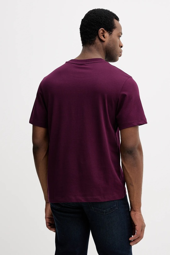 Odzież Calvin Klein Jeans t-shirt bawełniany LV04RD253G fioletowy