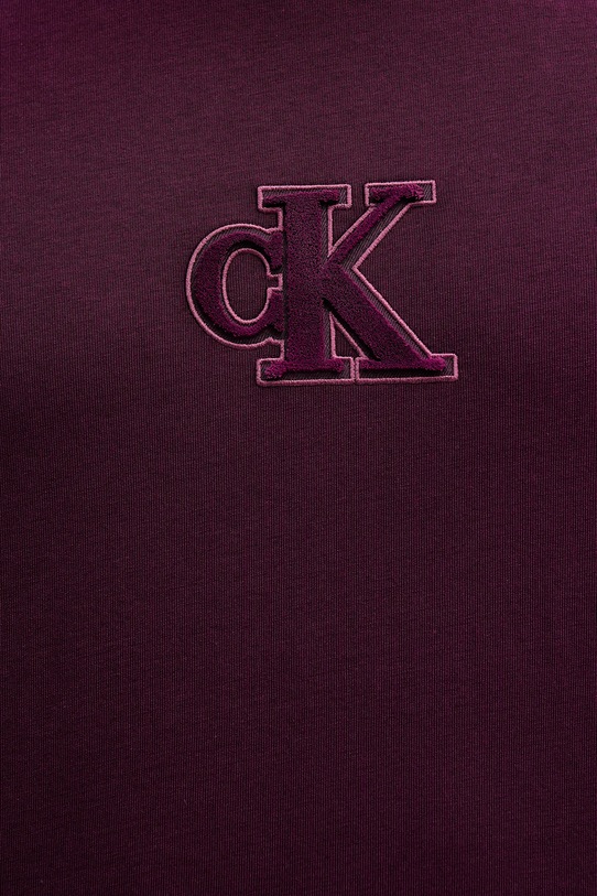 Calvin Klein Jeans t-shirt bawełniany LV04RD253G fioletowy