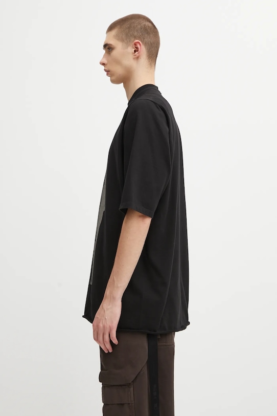 Rick Owens DRKSHDW t-shirt bawełniany Jumbo Ss T DU02E7274.RIGEP1 czarny AW25
