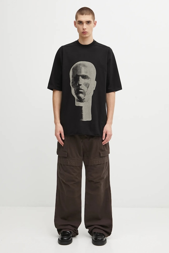 Rick Owens DRKSHDW t-shirt bawełniany Jumbo Ss T DU02E7274.RIGEP1 czarny