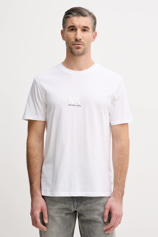 Odzież Michael Kors t-shirt bawełniany CF552PXFV4 biały