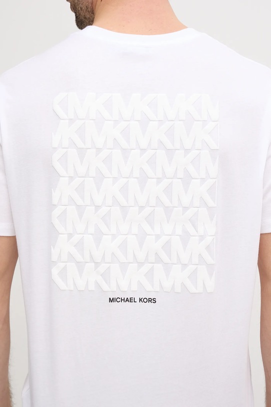 Michael Kors t-shirt bawełniany CF552PXFV4 biały