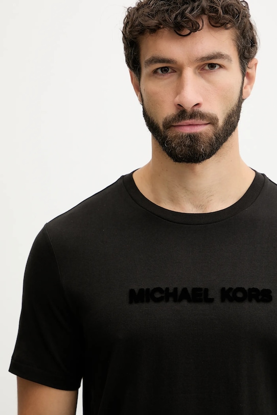 Michael Kors tricou din bumbac negru CF552PK1V2