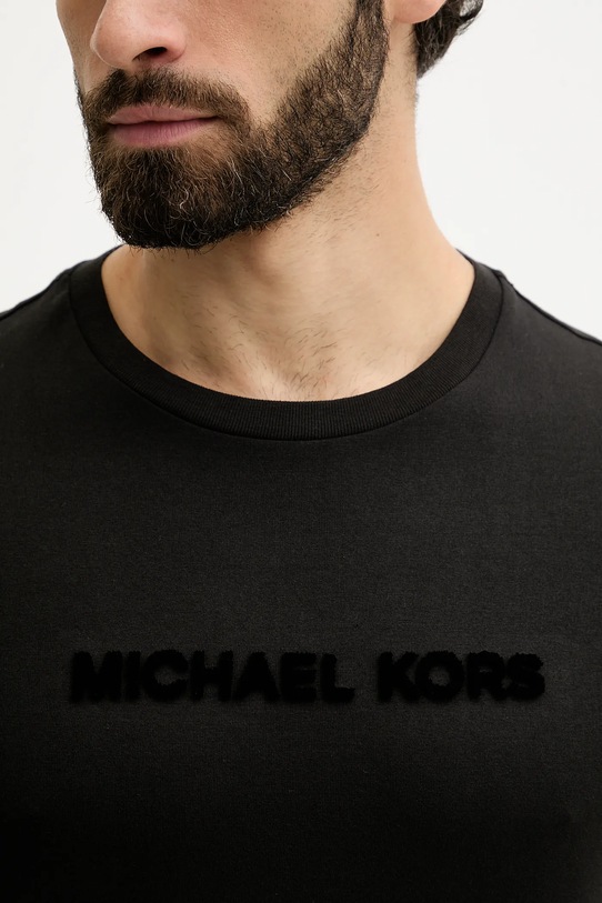 Michael Kors t-shirt bawełniany CF552PK1V2 czarny