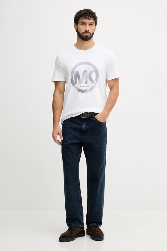 Michael Kors t-shirt bawełniany CF552TWFV4 biały AW25