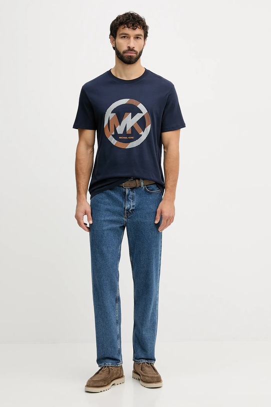 Michael Kors t-shirt bawełniany CF552TWFV4 granatowy AW25