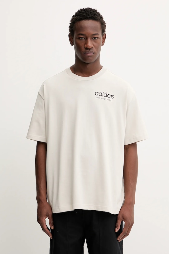 Odzież adidas Originals t-shirt Sport Design GFX JW8621 beżowy