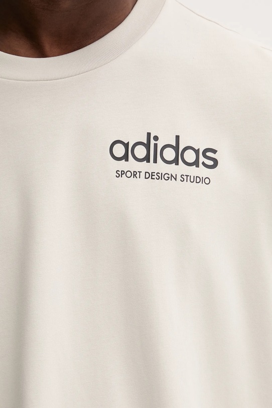adidas Originals t-shirt Sport Design GFX JW8621 beżowy
