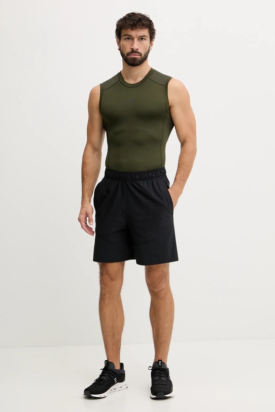 adidas Performance t-shirt treningowy Techfit Compression JX2565 zielony AW25