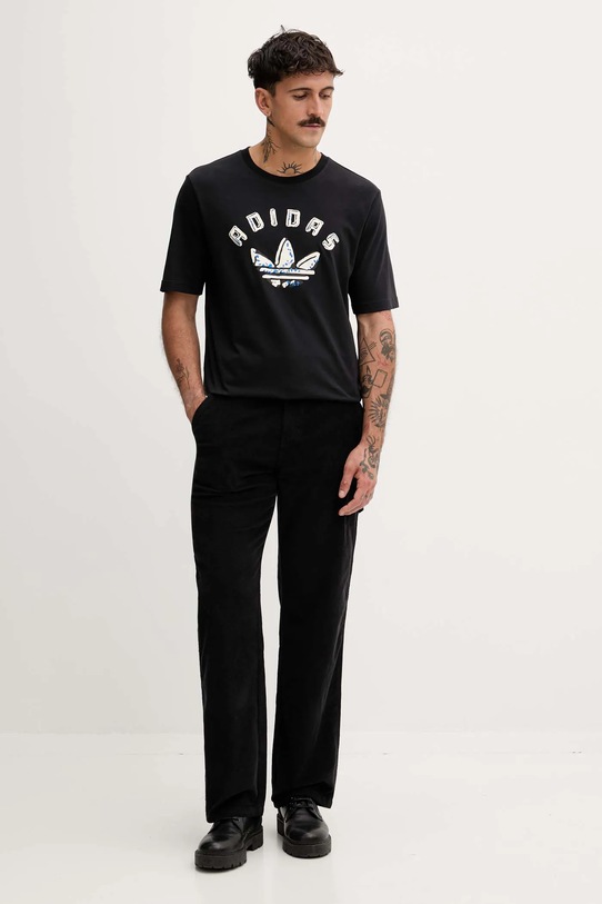 adidas Originals t-shirt bawełniany GRFX JX3090 czarny AW25