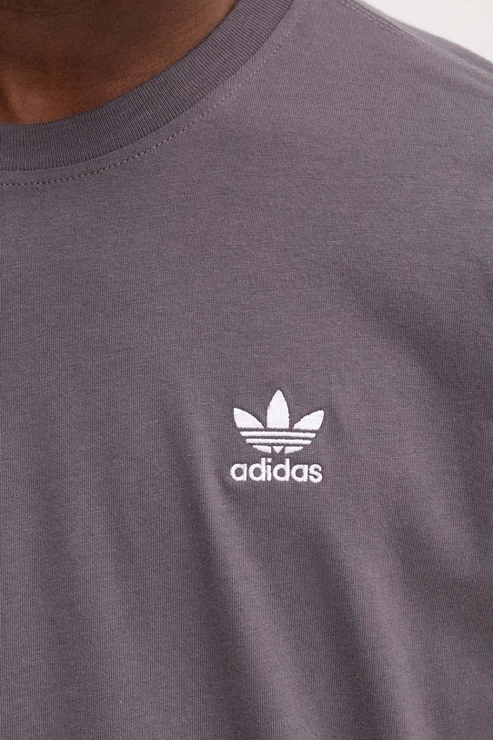 adidas Originals t-shirt bawełniany Trefoil JV5936 brązowy