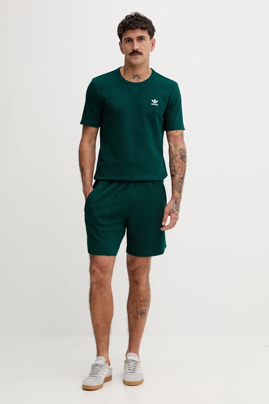 adidas Originals t-shirt Trefoil Essentials JW3513 zielony AW25