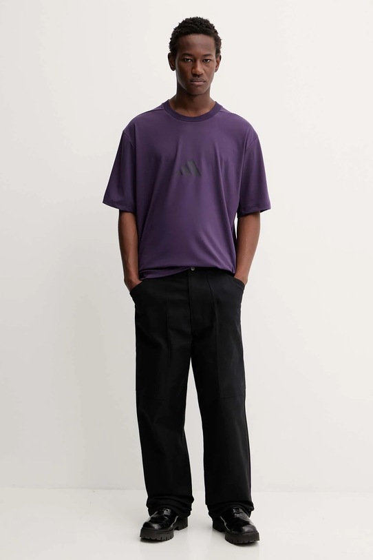 adidas t-shirt adidas x Z.N.E JW4783 fioletowy AW25