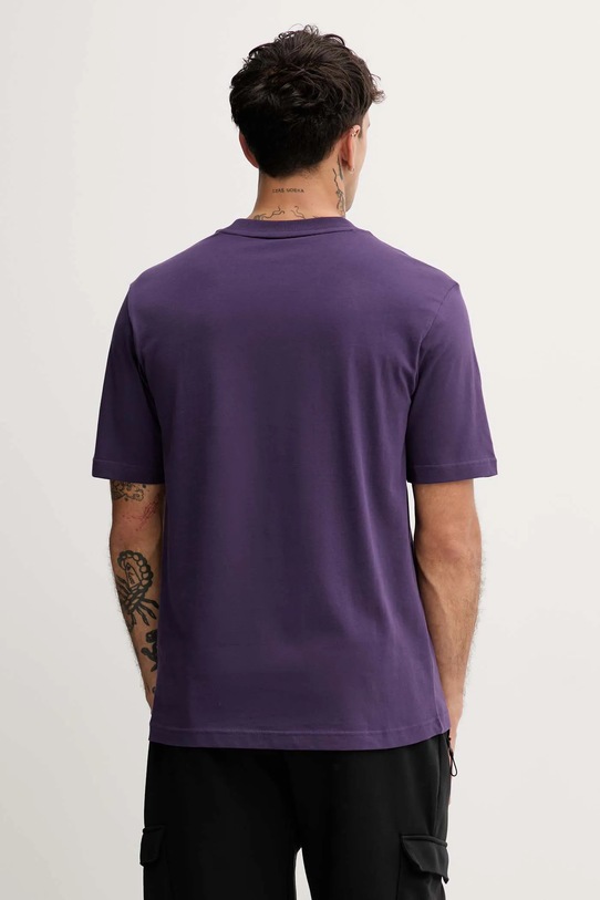 Odzież adidas t-shirt bawełniany Essentials JW6232 fioletowy