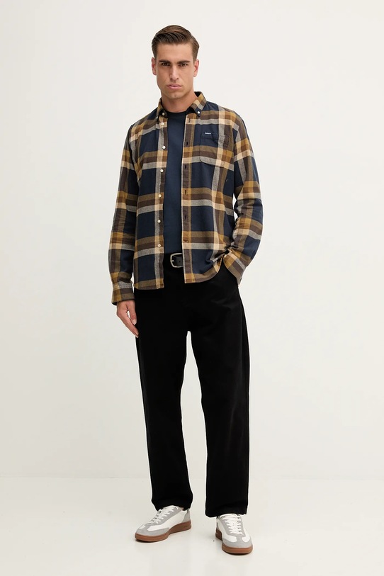 Barbour t-shirt bawełniany MTS1347 granatowy AW25