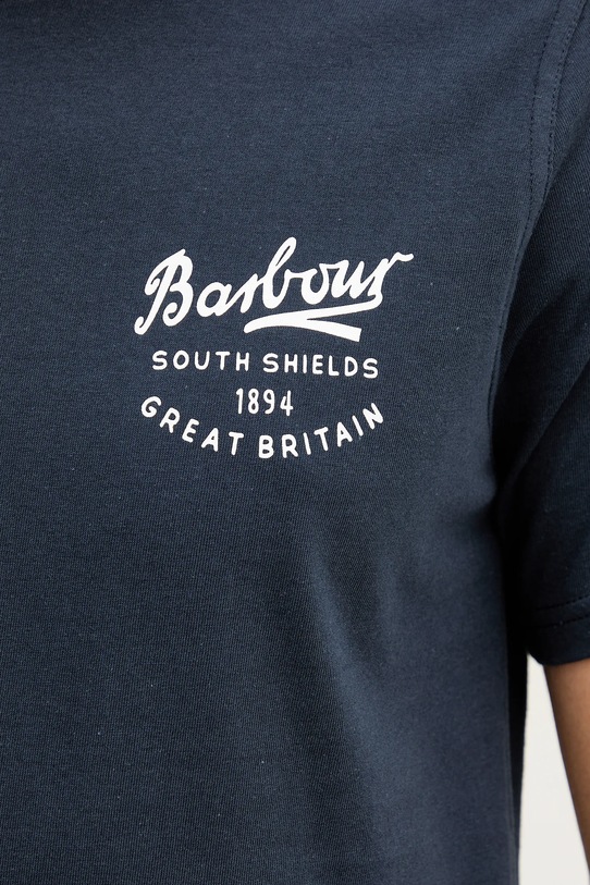 Barbour t-shirt bawełniany MTS1347 granatowy