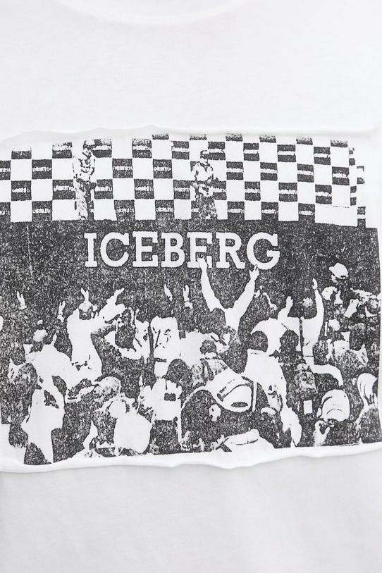 Iceberg t-shirt bawełniany F02B.6325. biały