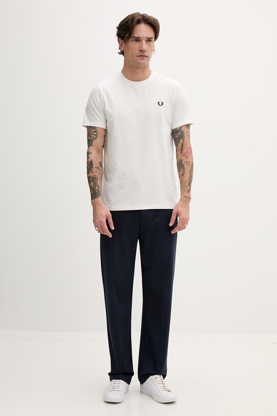 Fred Perry t-shirt bawełniany M1303 beżowy AW25