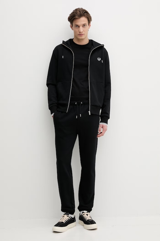 Fred Perry t-shirt bawełniany M1303 czarny AW25