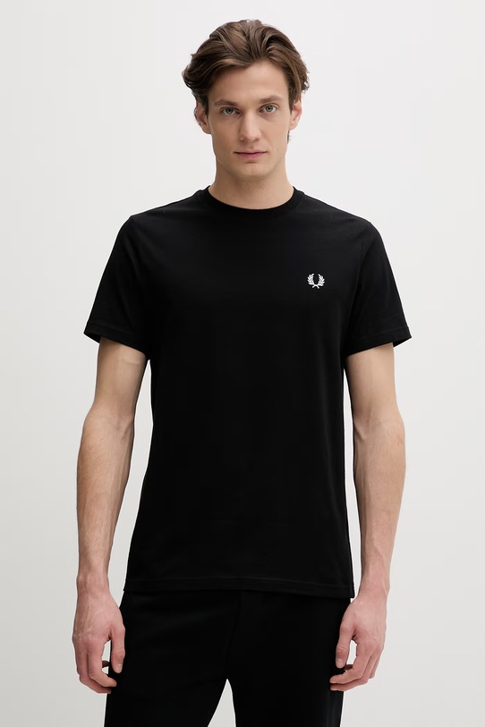 Odzież Fred Perry t-shirt bawełniany M1303 czarny
