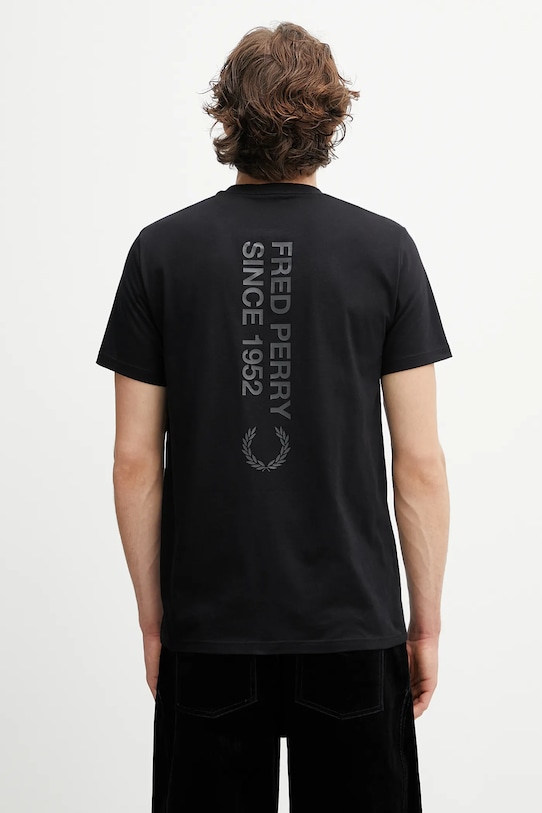 Clothing Fred Perry cotton t-shirt M1303 black