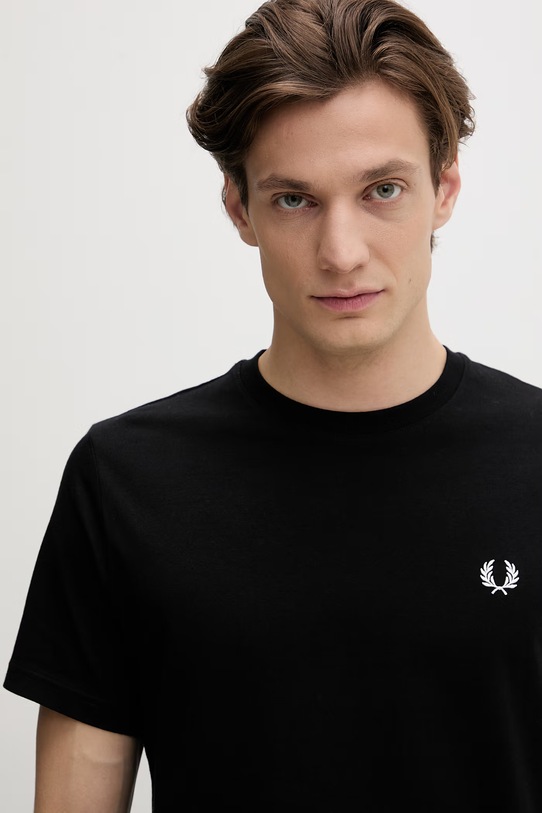 Fred Perry t-shirt bawełniany czarny M1303