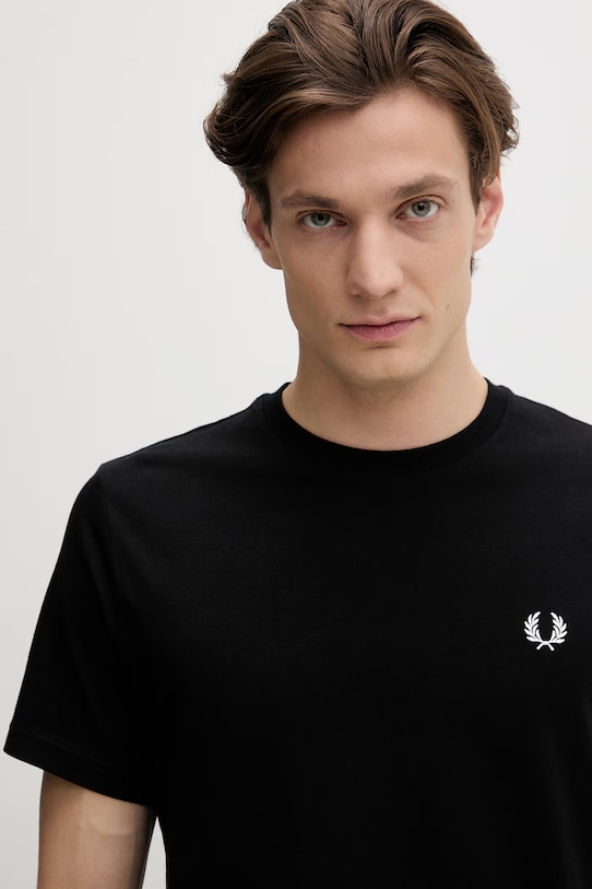 Fred Perry t-shirt bawełniany czarny M1303