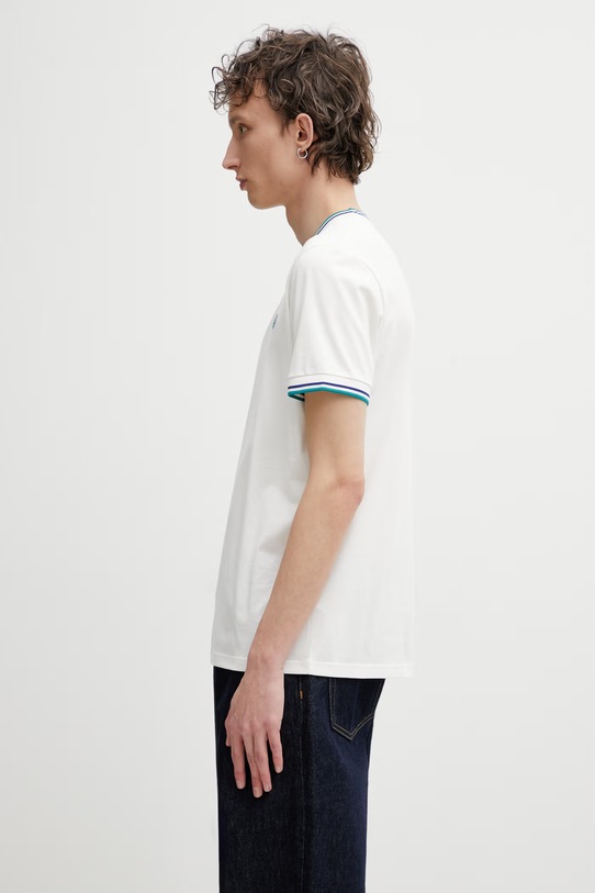 Fred Perry t-shirt bawełniany M1588V biały SS26