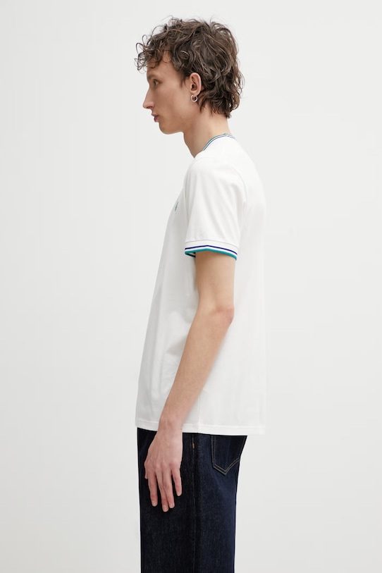 Fred Perry t-shirt bawełniany M1588V biały SS26