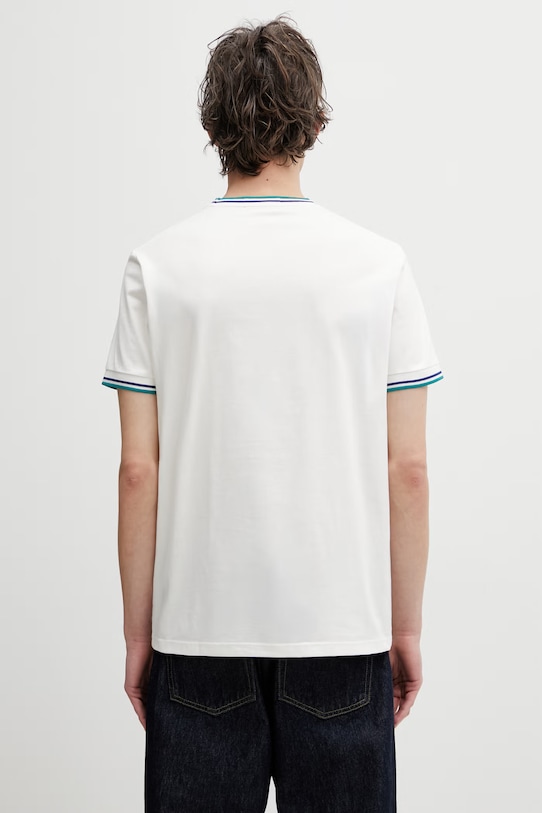 Odzież Fred Perry t-shirt bawełniany M1588V biały