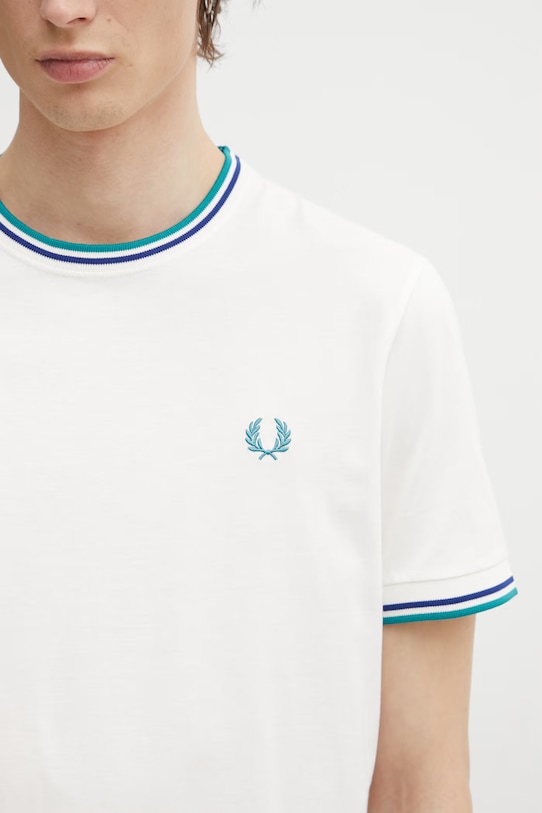 Fred Perry t-shirt bawełniany biały M1588V