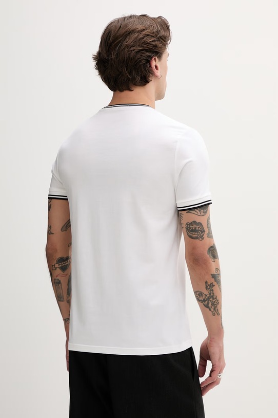 Odzież Fred Perry t-shirt bawełniany M1588V biały