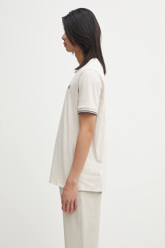 Fred Perry t-shirt bawełniany M1588V beżowy AW25