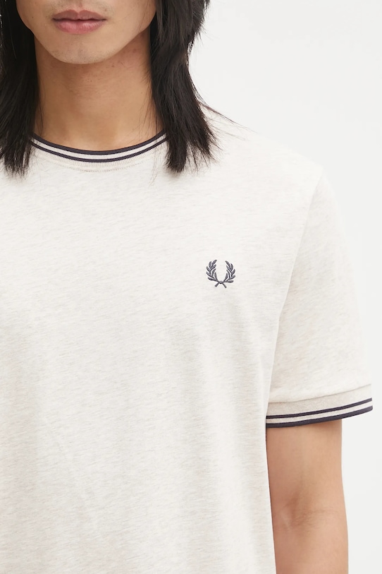 Fred Perry t-shirt bawełniany beżowy M1588V