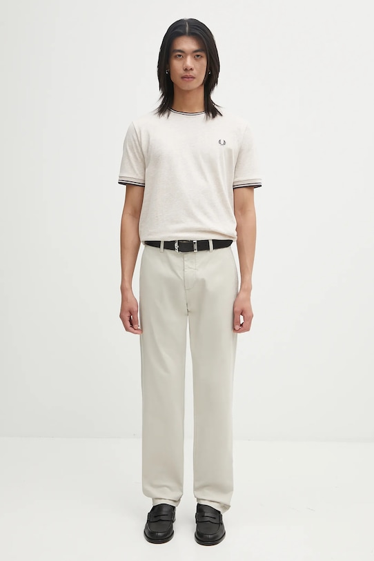 Fred Perry t-shirt bawełniany M1588V beżowy